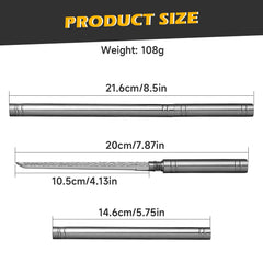 Portable outdoor fruit knife with protective sheath