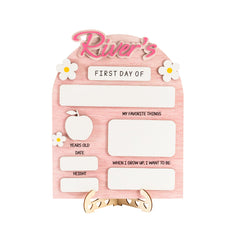 Jeclist back to school sign for kids acrylic board close up