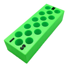 Jeff Did It desk organizer 510 cartridge holder Bright Green Black