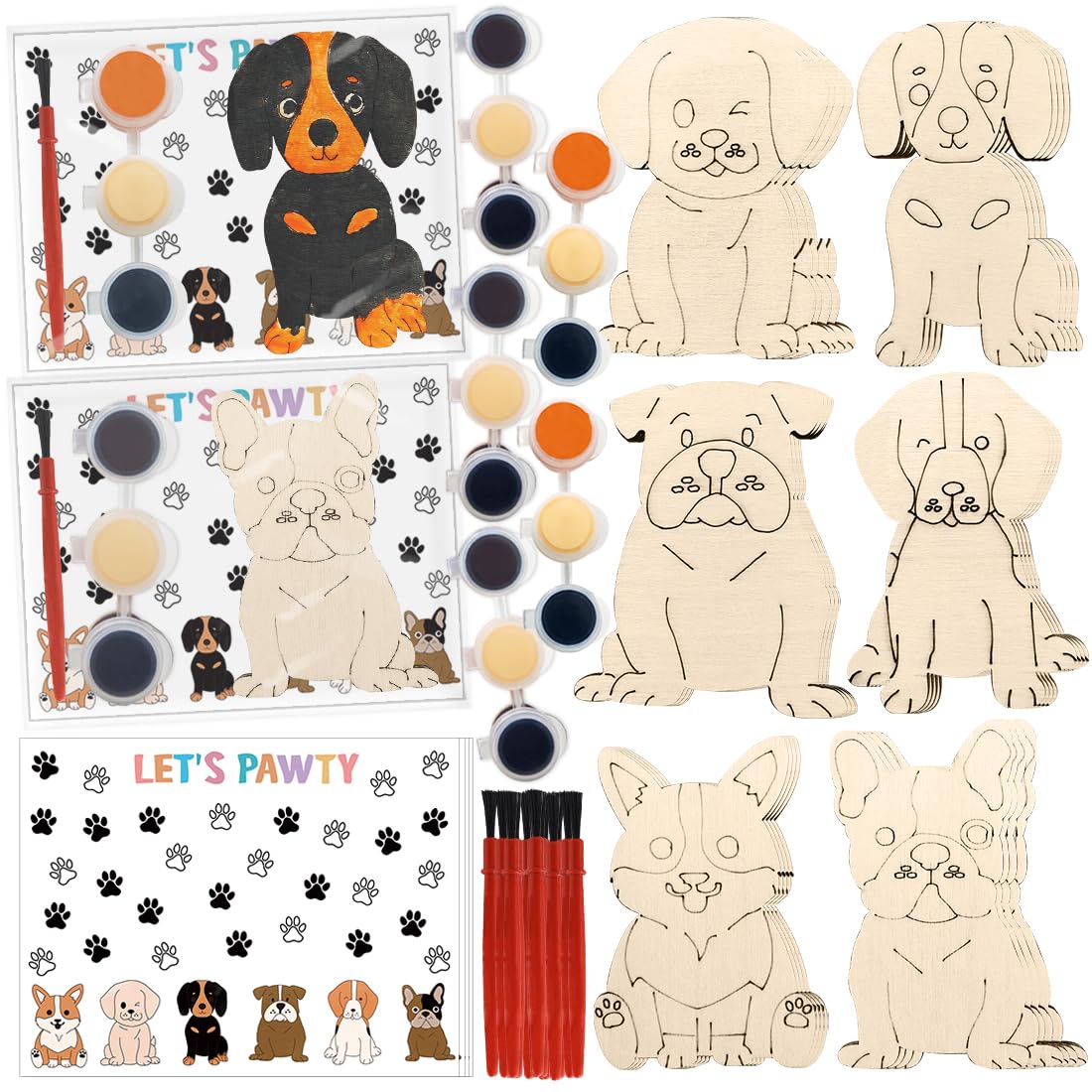 Jekocet dog party favors kit for party activity