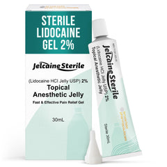 Jelcaine Sterile Lidocaine Gel 2% 30ml bottle with cone applicator
