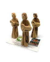 Jesus with the Lamb Figurine olive wood statue 5.5in by 2in