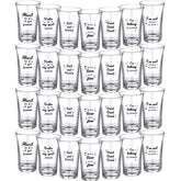 Jetec 28 Pcs Christmas Funny Shot Glasses set featuring 7 styles for adults