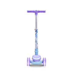 LED light up wheels on Jetson Frozen scooter in purple