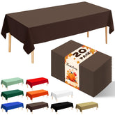 JHDZDHY brown plastic tablecloth 54x108 inches 20 pack