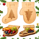 Jingmore two piece Christmas charcuterie boards set 14 x 10 inches