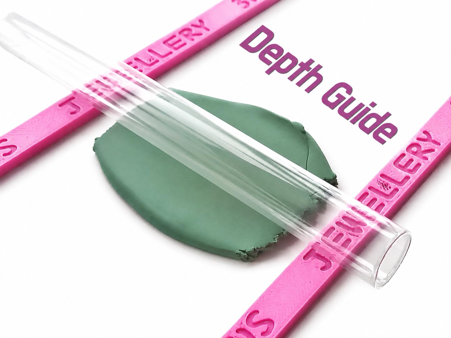 Jinnyous Jewellery depth guides 4 pack for polymer clay