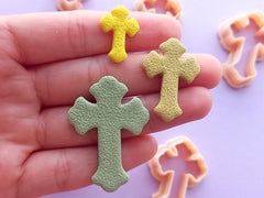 3D printed PLA cross cutter for polymer clay and cookies