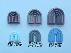 Rainbow Arch polymer clay cutter set ergonomic handle Jinnyous