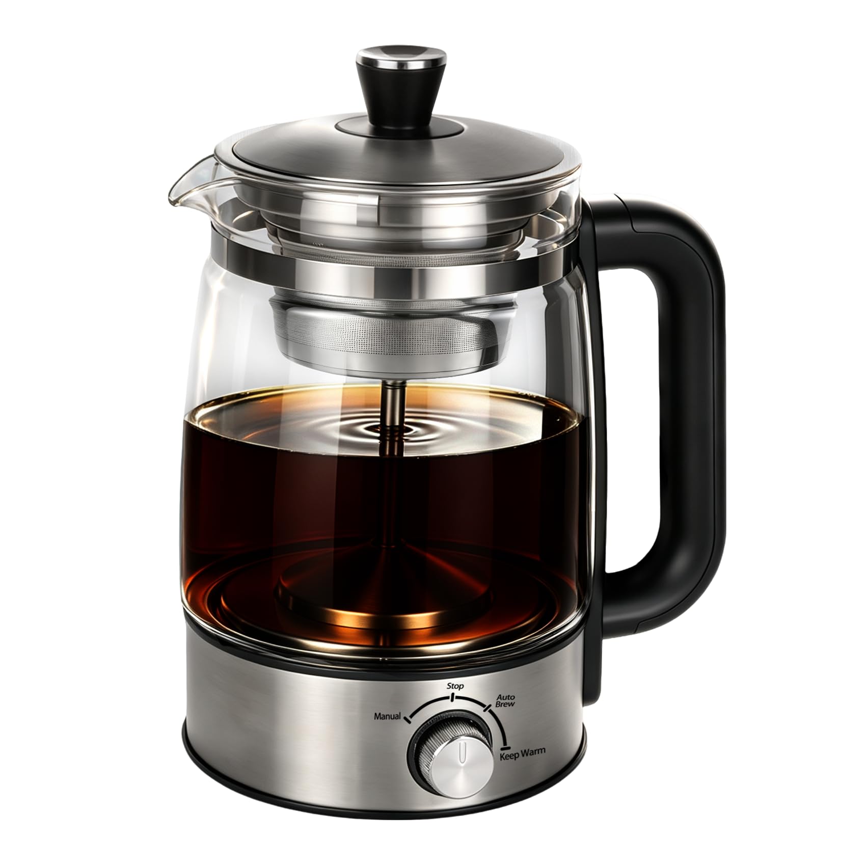 jjxeqo electric percolator coffee pot with borosilicate glass carafe
