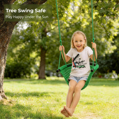 Heavy duty rope swing seat for indoor outdoor use