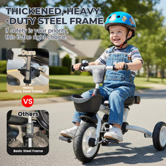 JMMD 3-point safety harness detachable safety bar and rear dual brakes