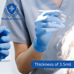 Powder-free latex-free nitrile gloves by JMU alt text