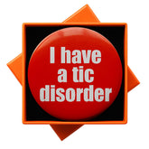 jnsviea tic disorder badge button pin 2-3 inch gift box