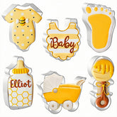 JOB JOL baby shower cookie cutters set front view