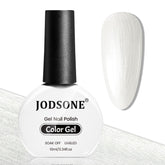 JODSONE 10ml white glitter gel nail polish bottle