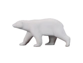 Polar Bear Sculpture by John Perry Pellucida 10in long, signed underside