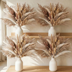 JOHOUSE 450PCS natural dried pampas grass decor overall view