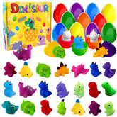 JOICEE 24pcs dinosaur squishy eggs set