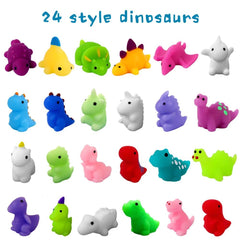 Prefilled Easter eggs with 24 dinosaur squishy toys