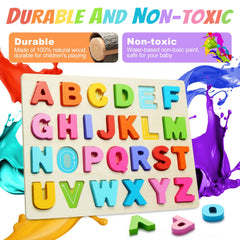 Brightly coloured ABC letters puzzle for kids