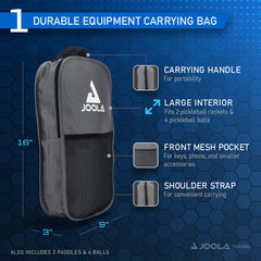 Two paddles and bag for JOOLA Ben Johns set