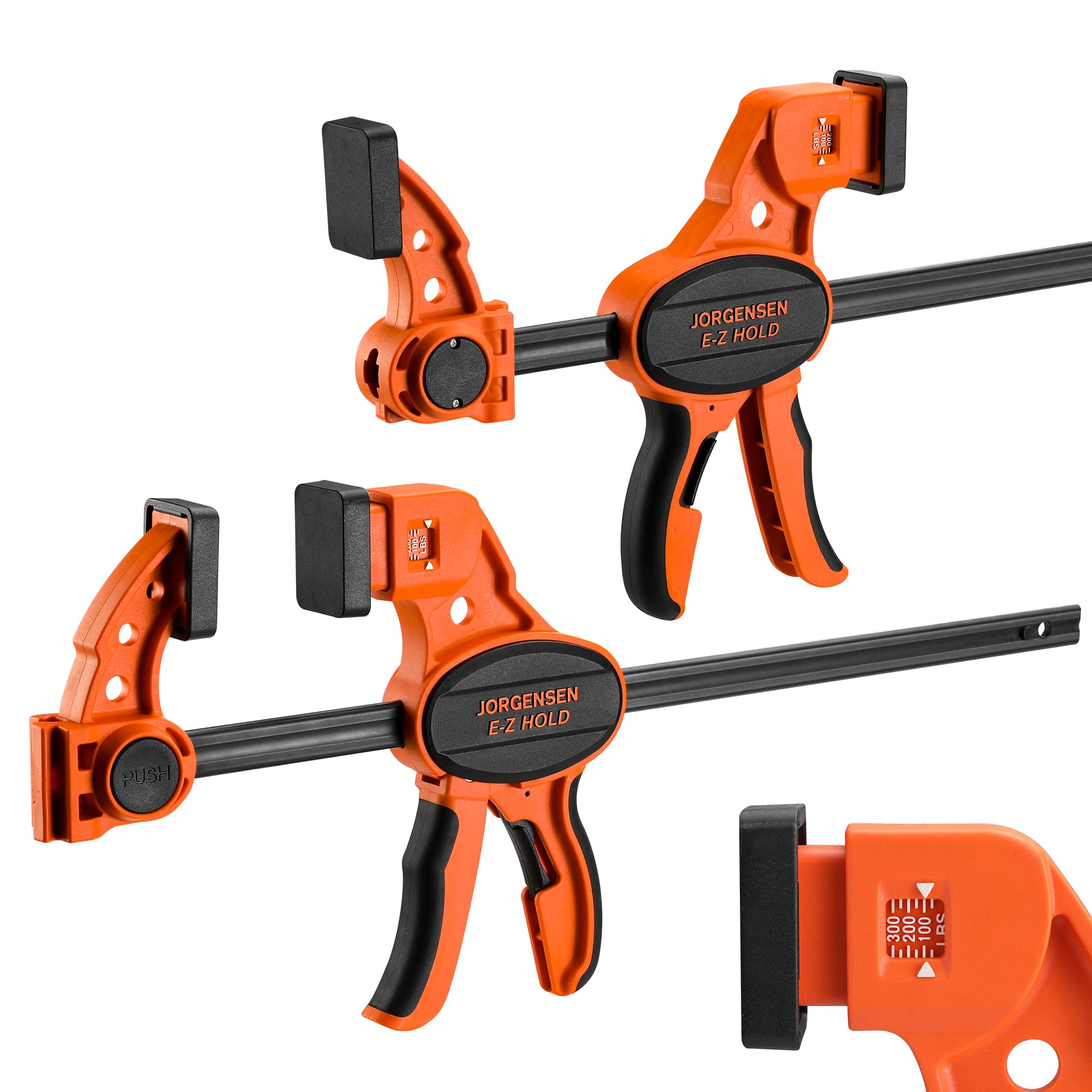 Jorgensen E-Z Hold 2-Pack 12in bar clamps with 300lbs indicator