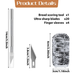 20 replaceable blades for bread scoring