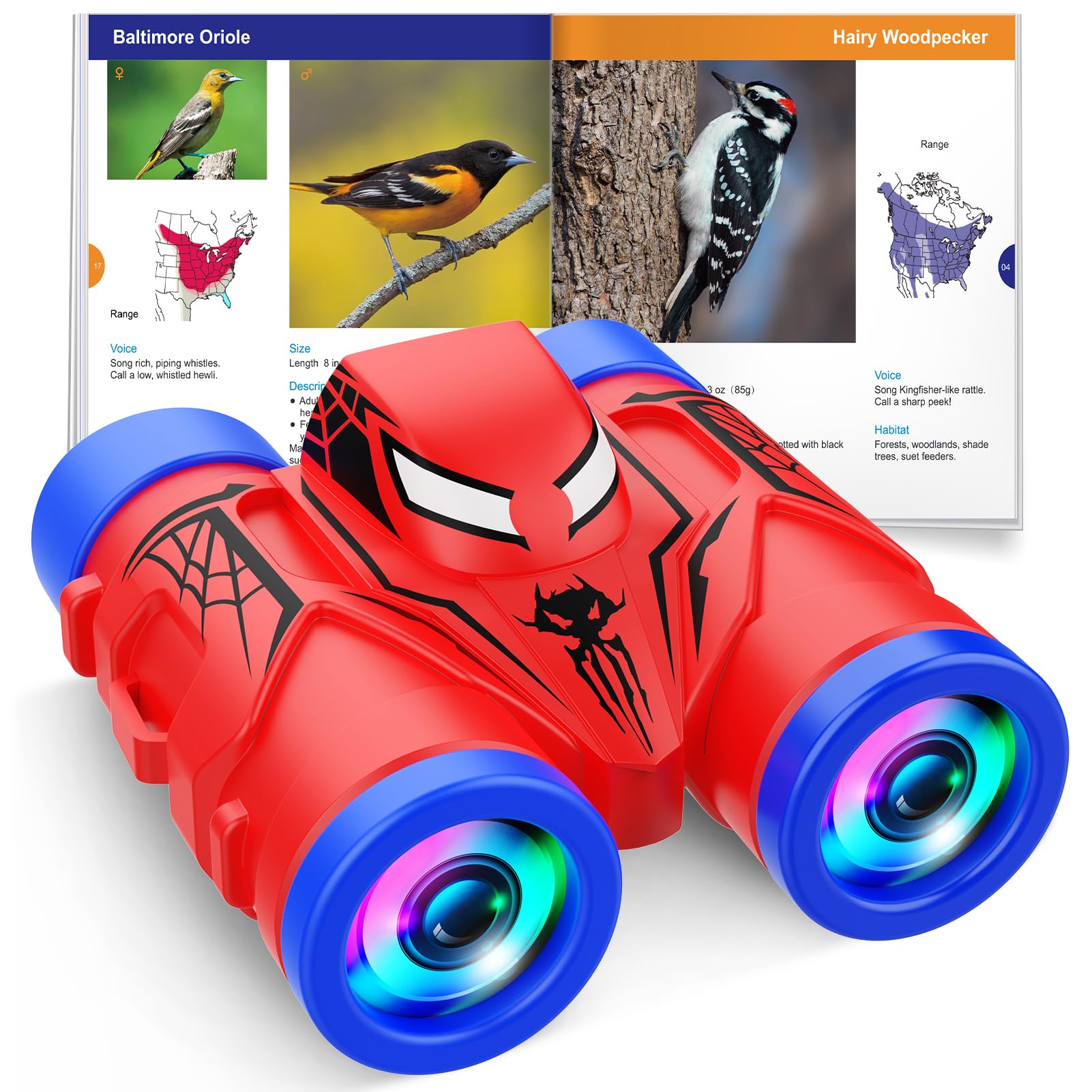 JovialToyz kids binoculars set for ages 3-8 with compass