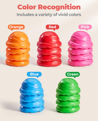 Storage tub included for organizing 30PCS manipulatives