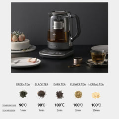Auto lift tea infuser within Joydeem kettle