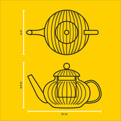 JoyJolt 34oz teapot with removable glass infuser
