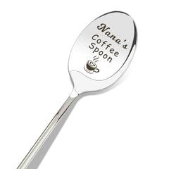 Joyrnalk Nana Gifts for Grandma engraved stainless steel coffee spoon