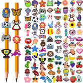 JRONGHE 100PCS Pencil Toppers assorted designs for pencils