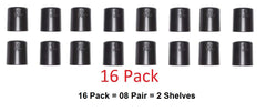 Split sleeves clip pair for 1 inch post wire shelving