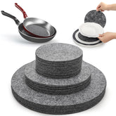 Jucoan 80 felt plate dividers in 5 inch size for porcelain plates