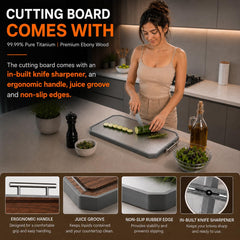 Cutting board with juice groove for spill-free prep