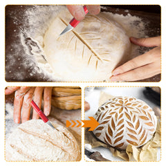 Complete lame bread tool set includes storage box and knitted finger cots