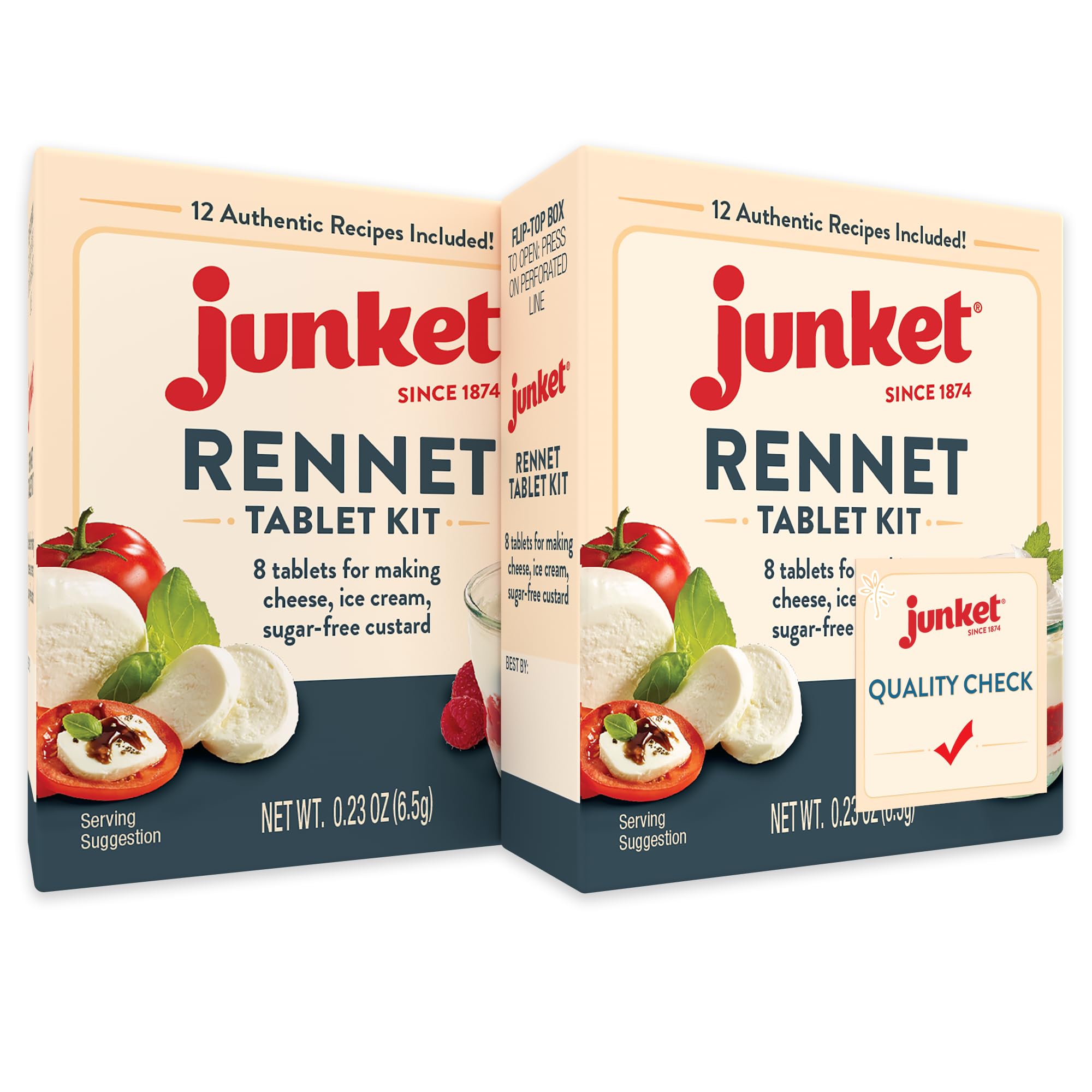 Junket Rennet Tablets 0.23 ounce pack of 2 front view