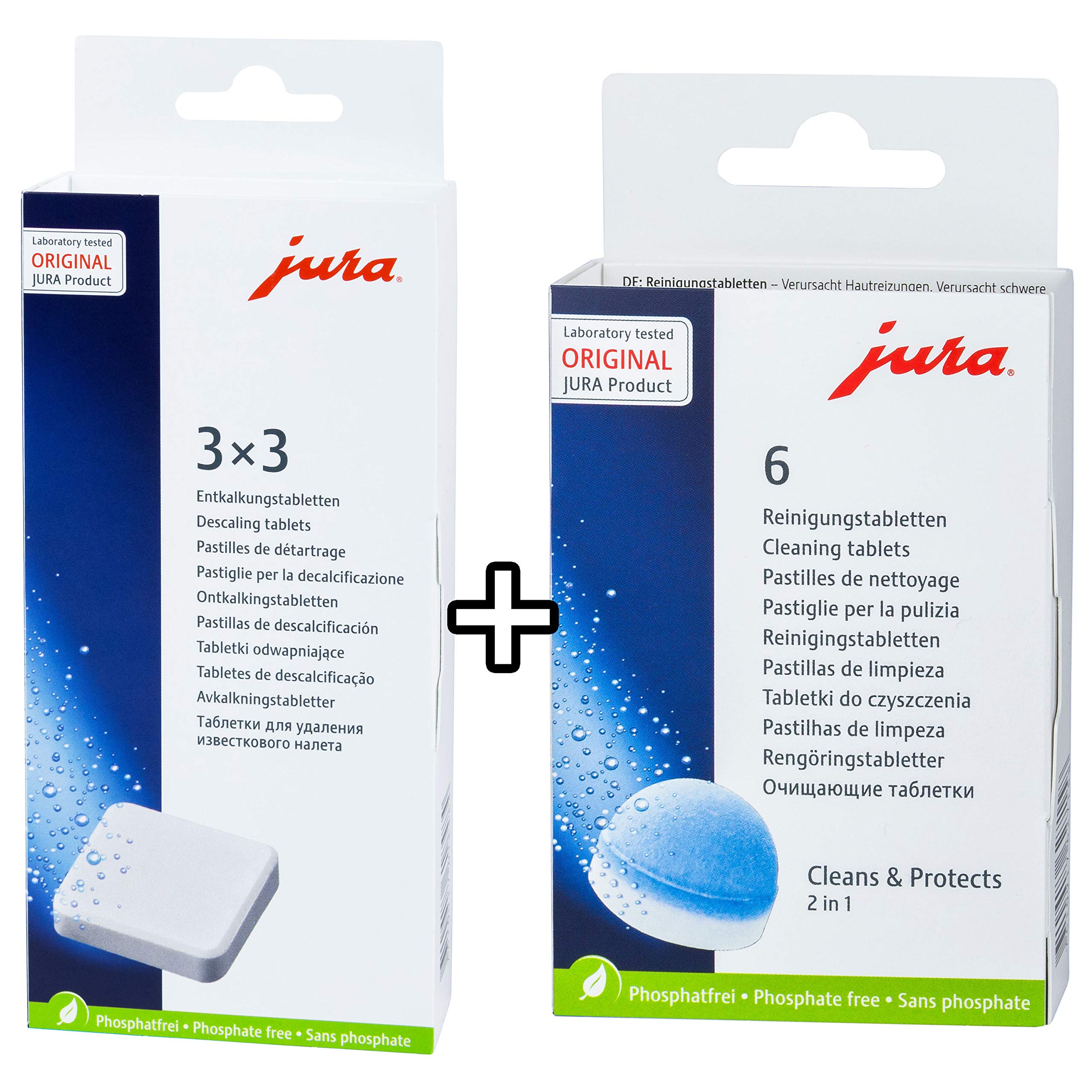 Jura-Capresso descaling cleaning combi pack front view