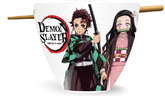 JUST FUNKY Demon Slayer ramen bowl with chopsticks 16 Ounce