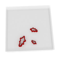 JUST Mini Holly Leaf Shape Cutters set of 3 for fondant icing and crafts