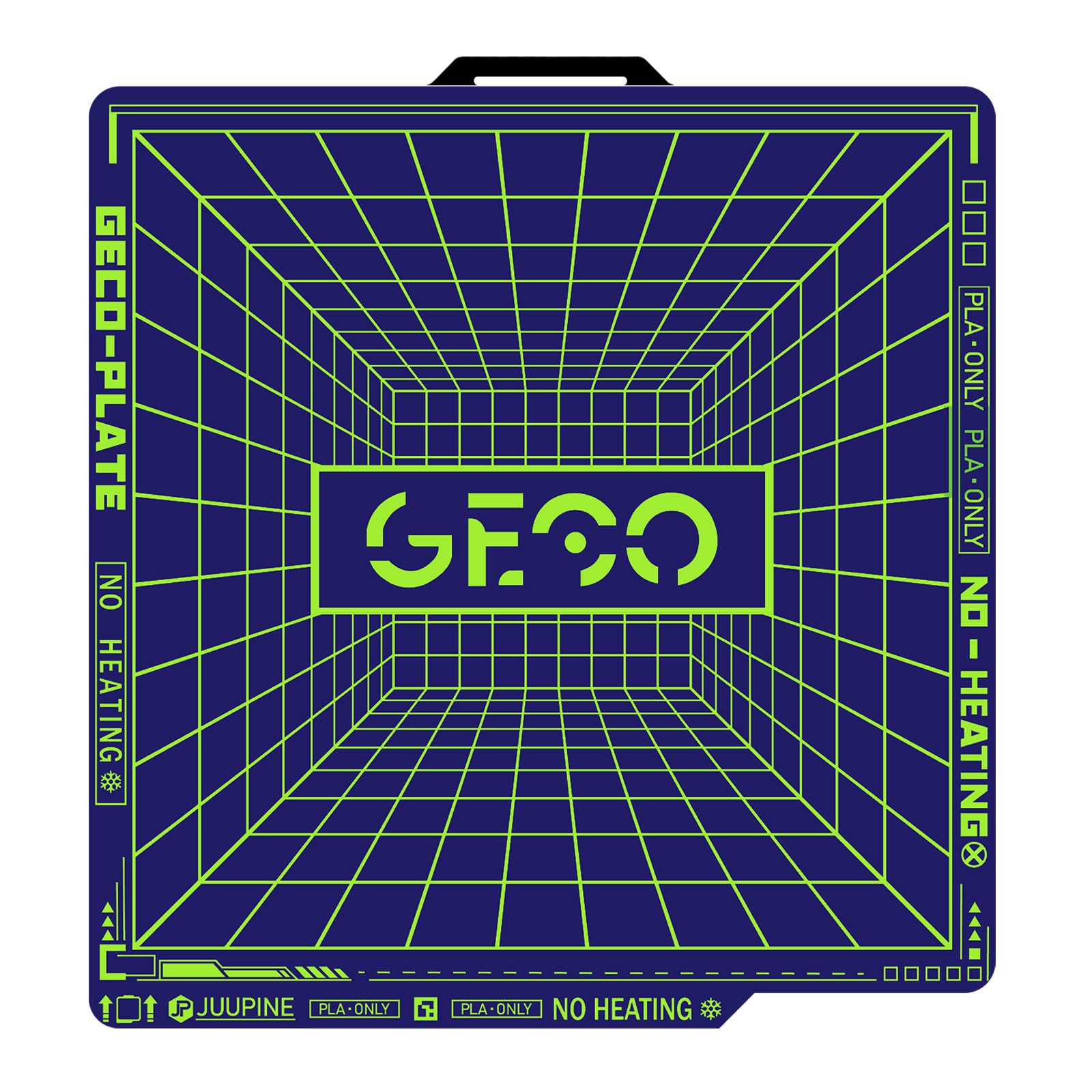 Juupine GECO Plate for Bambu Lab X2D 3D printer 257x257mm