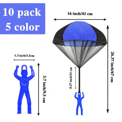 Juuxncgv parachute toy green color 10 pack