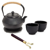Juvale cast iron teapot with 1200 mL capacity