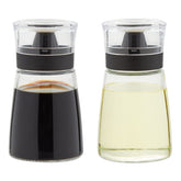 Juvale glass oil and vinegar dispenser set two-pack 5.5 oz bottles