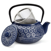 Juvale Japanese Cast Iron Teapot with Infuser blue 34 oz