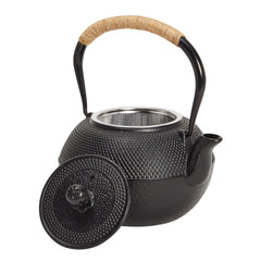 Two cast iron teacups included with Juvale set