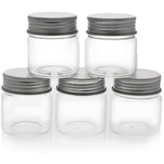 Juvale mini glass jars with lids 1.7 oz 5-pack for spices