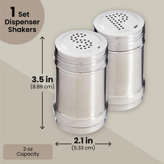 Perforated S and P caps on Juvale shakers showing design